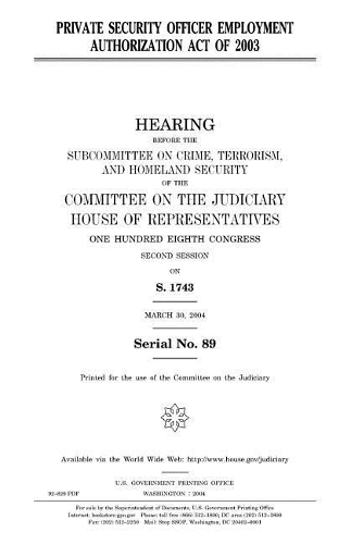 Private Security Officer Employment Authorization Act of 2003