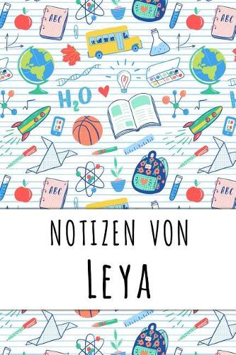 Notizen von Leya: Liniertes Notizbuch für deinen personalisierten Vornamen