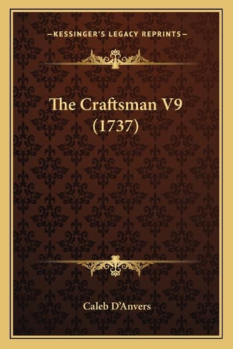 The Craftsman V9 (1737): (English)
