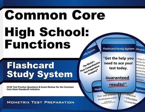 Common Core High School: Functions Flashcard Study System