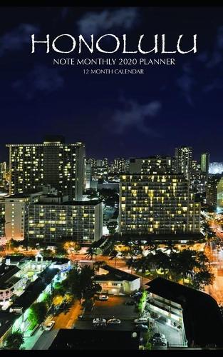 Honolulu Note Monthly 2020 Planner 12 Month Calendar