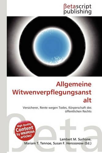 Allgemeine Witwenverpflegungsanstalt: (German)