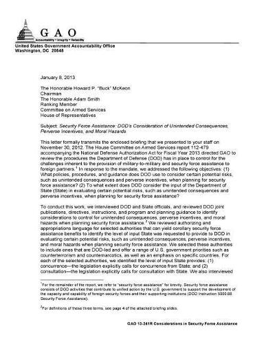 Security Force Assistance