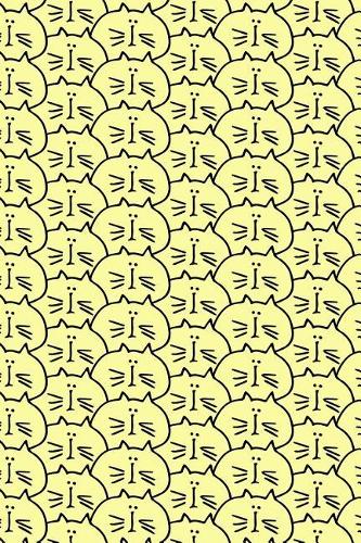 Journal Notebook For Cat Lovers Crowd of Cats Pattern 5