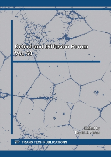 Defect and Diffusion Forum Vol. 60