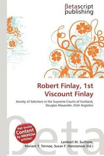 Robert Finlay, 1st Viscount Finlay