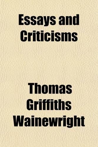 Essays and Criticisms