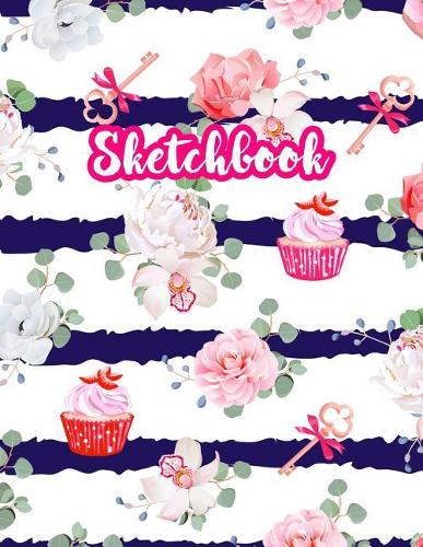 Sketchbook: Cute Drawing Note Pad and Sketch Book for Kids, Girls and Adult - Large 8.5 x 11 Matte Cover with White Interior (Perfect for Sketching, Coloring, W
