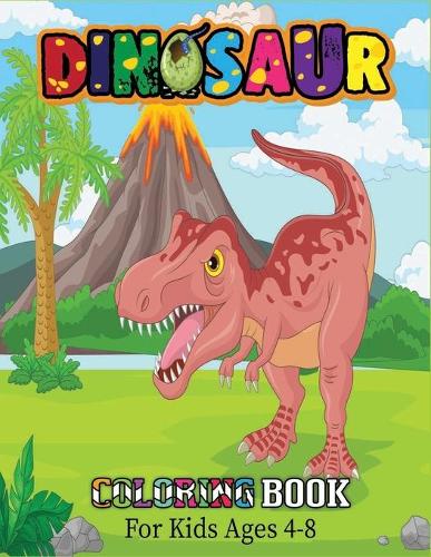 Dinosaur Coloring Book For Kids Ages 4-8