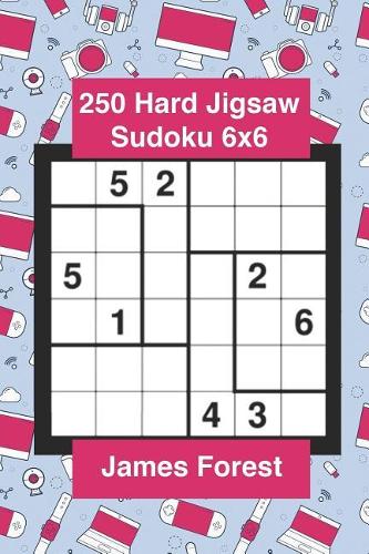 250 Hard Jigsaw Sudoku 6x6