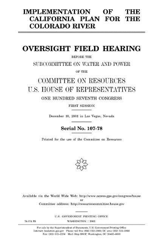 Implementation of the California plan for the Colorado River