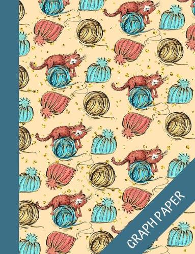 Knitting is my thing: Cute Graph Paper Composition Notebook 120 pages, Math Grid Paper Journal for Students, Quad Ruled 5 Squares per Inch, Adorable and Colorful Cover