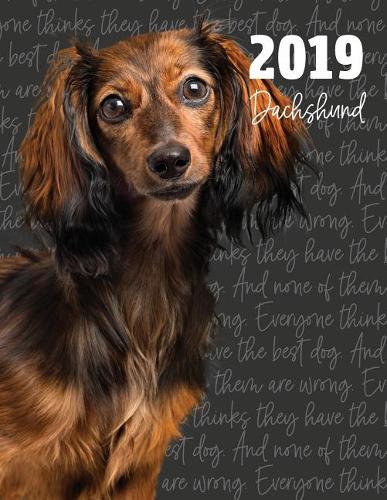 2019 Dachshund: Dated Weekly Planner with to Do Notes & Dog Quotes - Longhaired Dachshund(12 Awesome Calendar Planners for Dog Owners Photo)