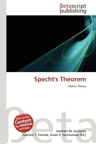 Specht's Theorem