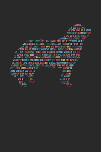 Bernese Mountain Dog Journal - Bernese Mountain Dog Notebook 'Word Cloud' - Gift for Dog Lovers
