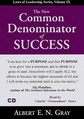 The New Common Denominator of Success