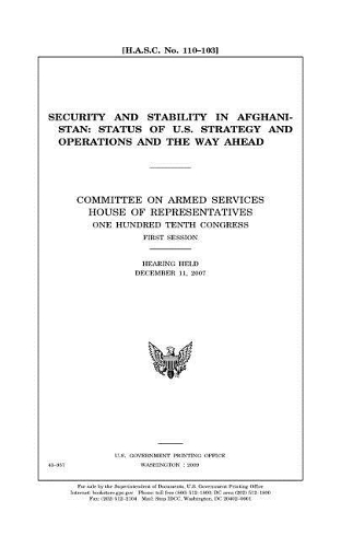 Security and Stability in Afghanistan