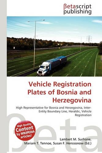 Vehicle Registration Plates of Bosnia and Herzegovina