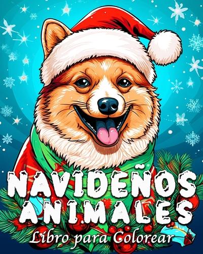 Animales Navideños Libro para Colorear
