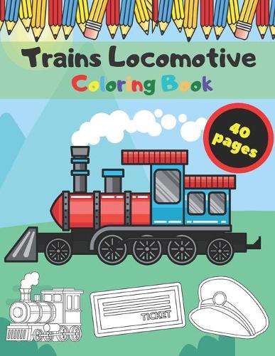Trains Locomotive Coloring Book