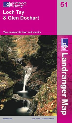 Loch Tay and Glen Dochart: (Sheet 51 OS Landranger Map)