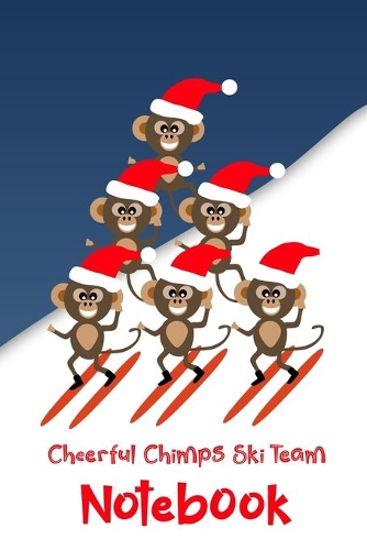 Cheerful Chimps Ski Team Xmas Notebook