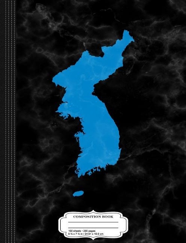 One Korea Unification Flag Composition Notebook