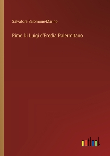 Rime Di Luigi d'Eredia Palermitano