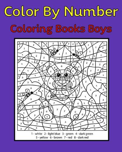 Color By Number Coloring Books Boys