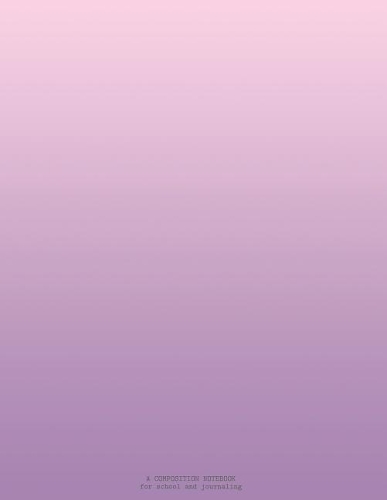 A Composition Notebook for School and Journaling