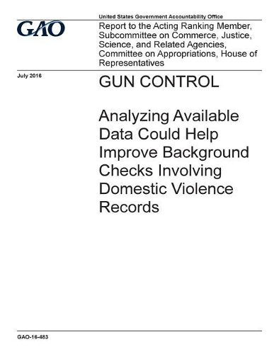 Gun control, analyzing available data could help improve background checks involving domestic violence records