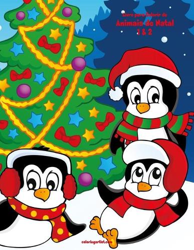 Livro para Colorir de Animais de Natal 1 & 2