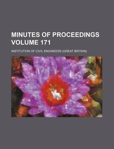 Minutes of Proceedings Volume 171