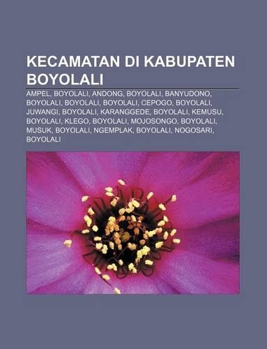 Kecamatan Di Kabupaten Boyolali