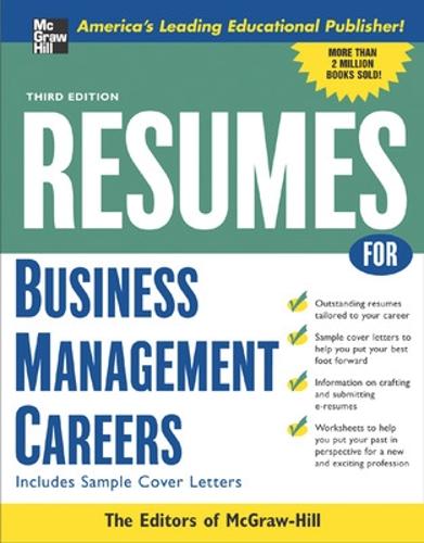 Resumes for Business Management Careers