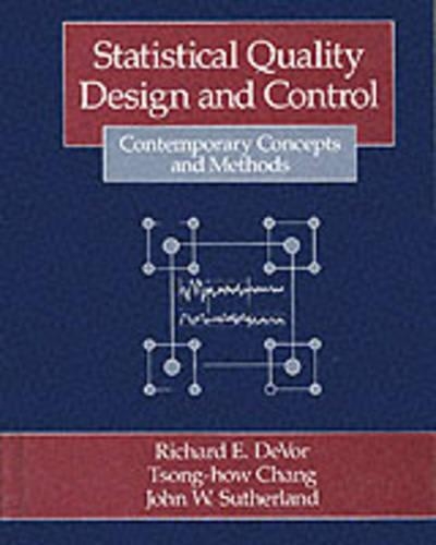 Statistical Methods for Quality Design and Control