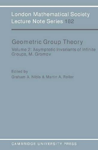 Geometric Group Theory: Volume 2: (Series Number 182 London Mathematical Society Lecture Note Series)