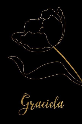 Graciela: Personalized Writing Journal for Women - Elegant Black and Gold