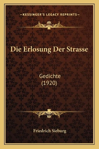 Die Erlosung Der Strasse