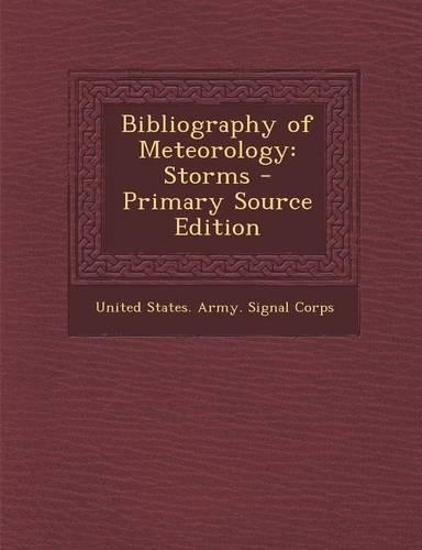 Bibliography of Meteorology