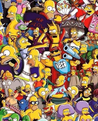 Notebook: The Simpson Cartoon Soft Glossy Cover College Ruled Lined Pages Book 7.5 x 9.25 Inches 110 Pages