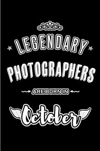 Legendary Photographers are born in October: Blank Line Journal, Notebook or Diary is Perfect for the October Borns. Makes an Awesome Birthday Gift and an Alternative to B-day Present or a Card