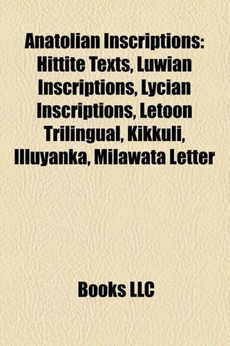 Anatolian Inscriptions