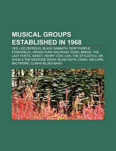 Musical Groups Established in 1968