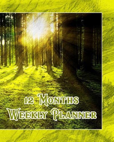 12 Month Weekly Planner: Undated Weekly Planner - 2 pages per week - Notes - Forest Walk