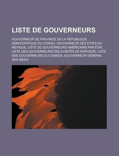 Liste de Gouverneurs