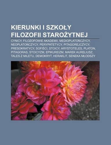 Kierunki I Szko y Filozofii Staro Ytnej