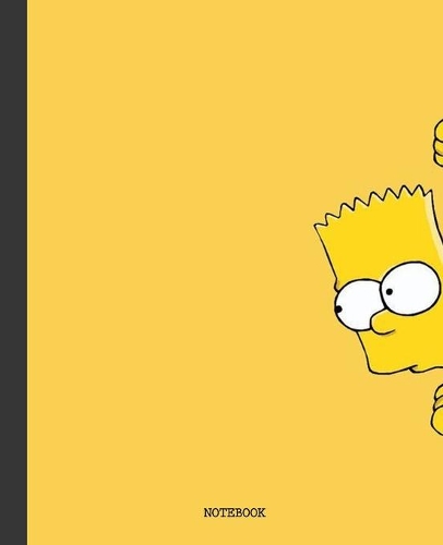 Notebook: The Simpson Cartoon Soft Glossy Cover Graph Paper Pages Book 7.5 x 9.25 Inches 110 Pages