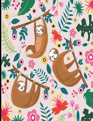 Alexa: Sloth Notebook, 366 Pages College Ruled Sloth Notebook, Cute Sloth Cover Note Pad