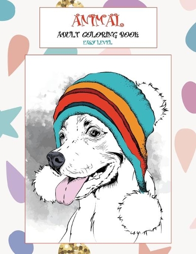 Adult Coloring Book Animal Easy Level
